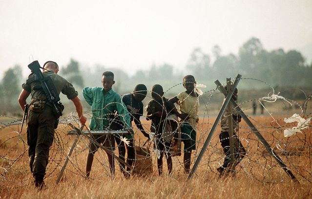 Soldat français de l'opération Turquoise au Rwanda