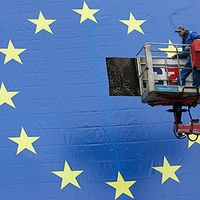 Drapeau de l'Union européenne.