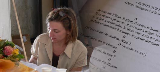 Le tapuscrit de répétition mis au point par Joëlle Gayot.