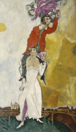 Marc Chagall, Double portrait au verre de vin (1917-18)