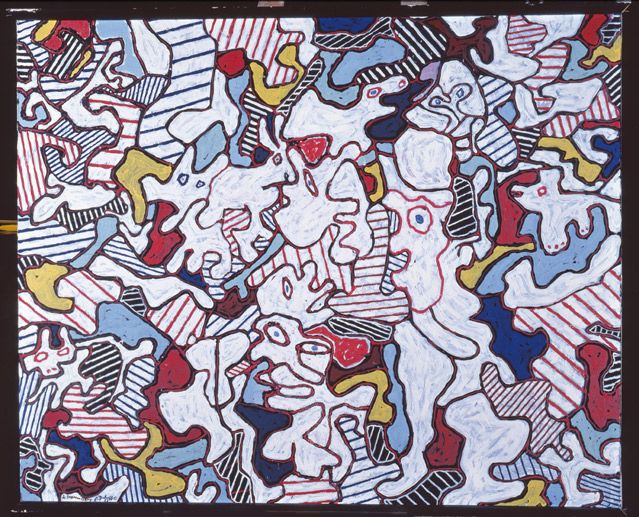 Jean Dubuffet, (1901-1985), Opéra Bobèche, 1963 (Huile sur toile, 81,4 x 100,2 cm) - Fondation Jean et Suzanne Planque