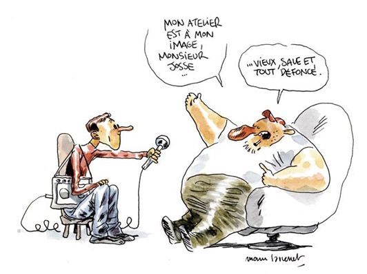 Dessin de Manu Larcenet pour Vincent Josse