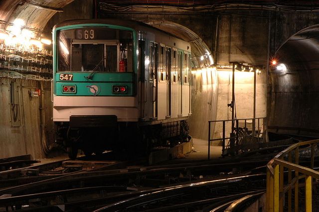 Wagon de métro à Place d'Italie