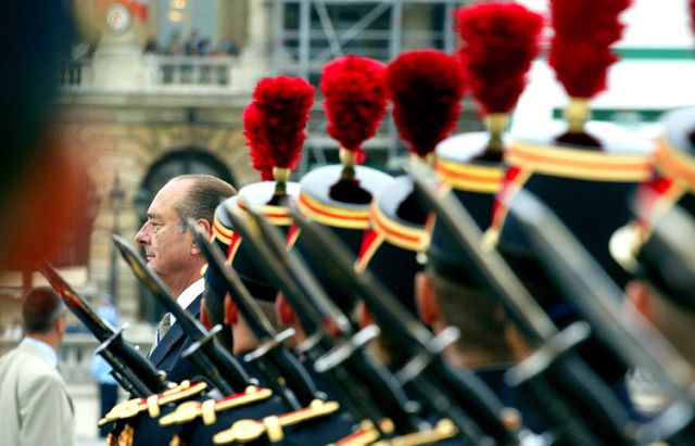 Jacques Chirac le 14 juillet 2002