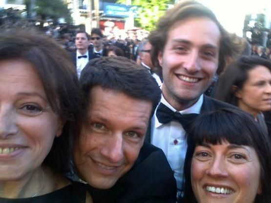 eva, vincent, baptiste, valérie à Cannes