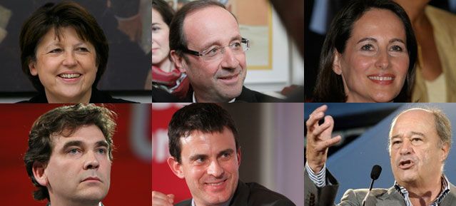 Les candidats socialistes