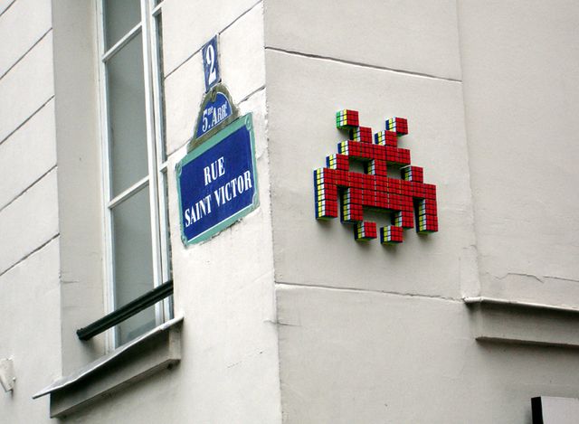 Space Invader rue Saint Victor