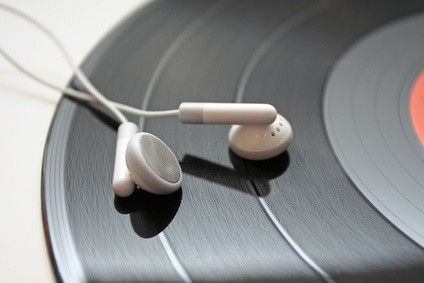 Vinyl et écouteurs