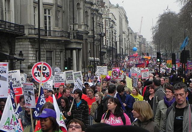 Manifestation à Londres en mars 2011