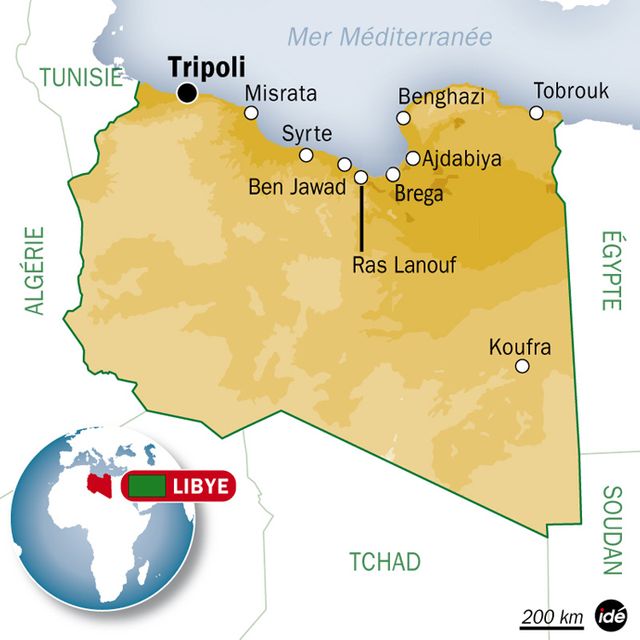 Carte de la Libye
