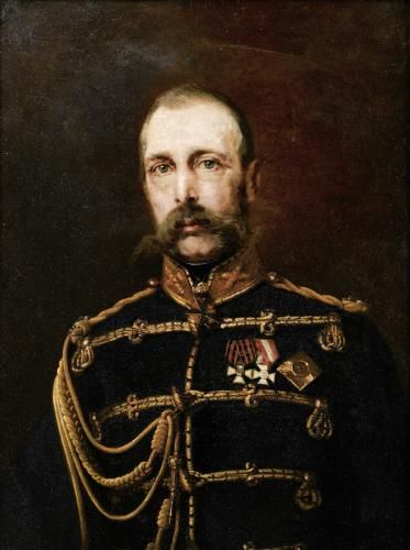 Portrait d'Alexandre II de Russie, Konstantin Egorovich Makovsky, huile sur toile, 19eme siècle