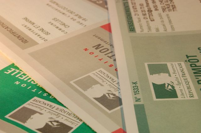 feuilles d'impôts