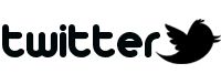 Logo Twitter noir