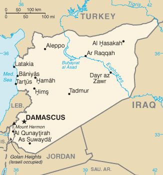 Carte de Syrie