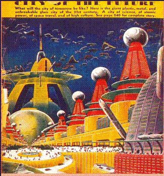 Ville du futur imaginée en 1949