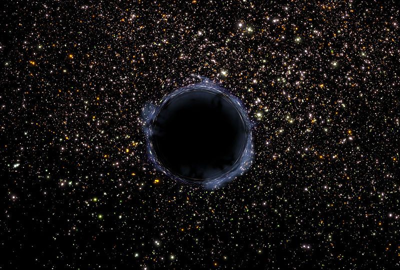 Trou noir dans l'Univers