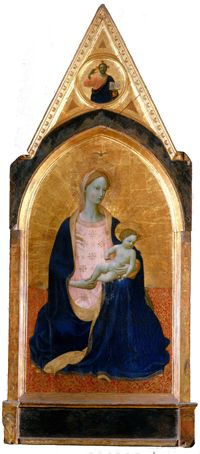Madone aux cèdres, Vers 1419-1423, tempera sur bois, 102 x 58 cm Musée national de San Matteo, Pise