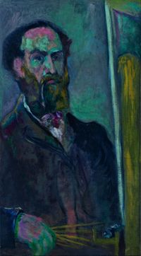 Leo Stein Autoportrait, 1906 Huile sur toile, 79.5 x 44,5 cm Collection Particulière
