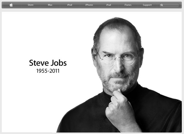 La page d'accueil du site d'Apple ce matin...