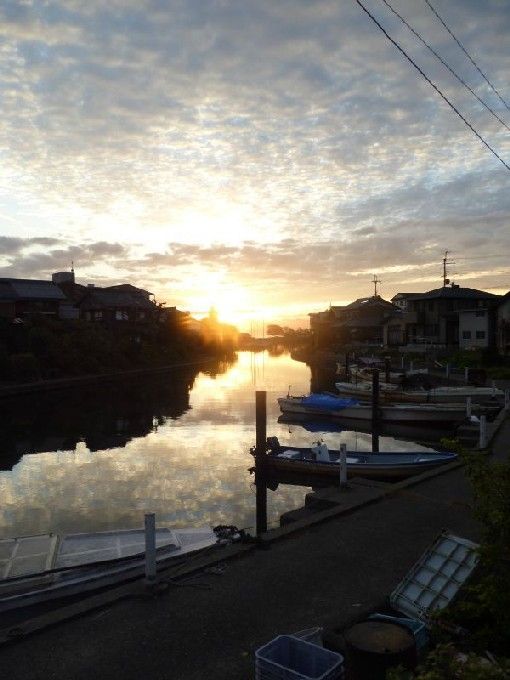 Biwako version couché de soleil