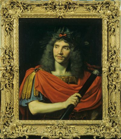 Molière dans le rôle de César (La Mort de Pompée, Corneille) / Nicolas Mignard (I 260)