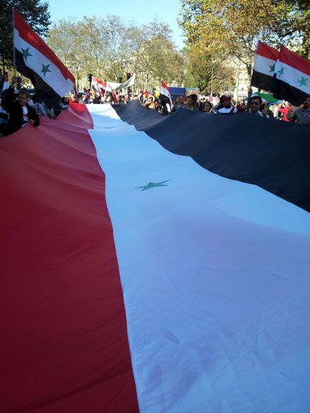 Manifestation de syriens de France