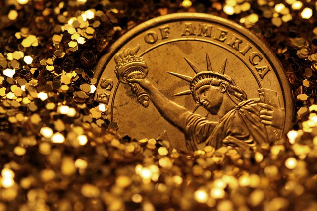 Dollar en or
