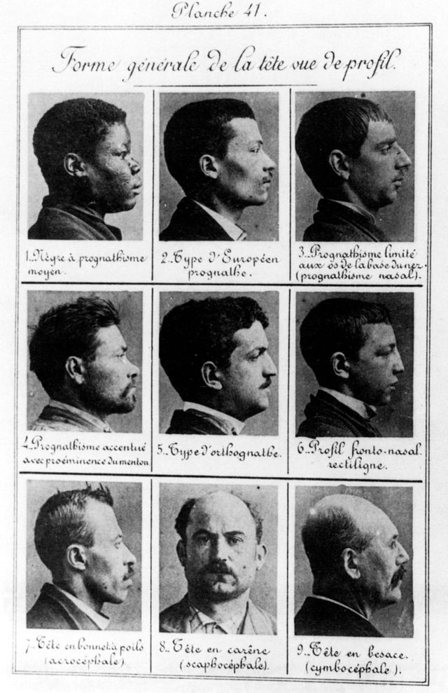 Idenfication anthrométrique d'Alphone Bertillon