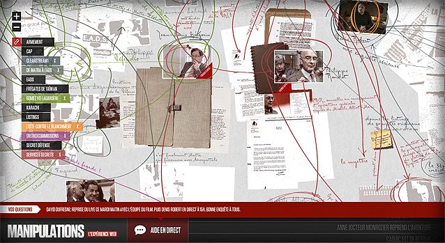 Manipulations, l'expérience web