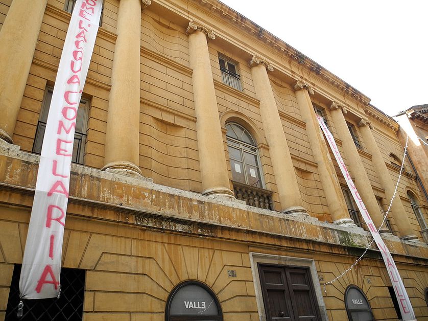 la façade du Teatro Valle