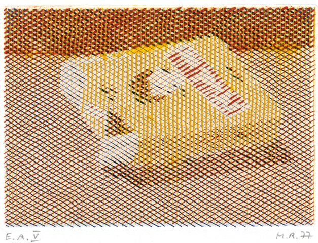 Markus Raetz, Mary Long Eau-forte 3 couleurs, 1977 Dreifarben-Mappe I FNAC / BnF, département des Estampes et de la photographie
