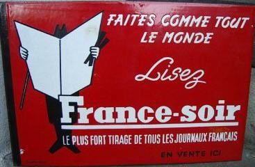 Publicité pour France Soir