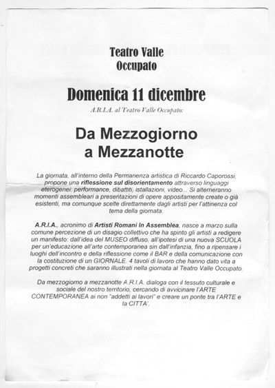 le tract-manifeste du 11 décembre 2011
