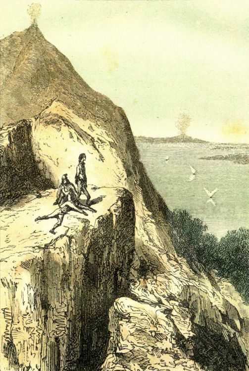 Illustration pour Voyage au centre de la Terre par Edouard Riou - 1864