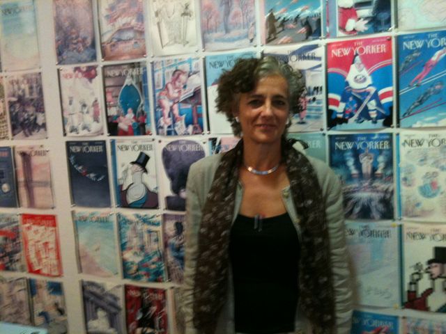 Françoise Mouly dans son bureau à New York
