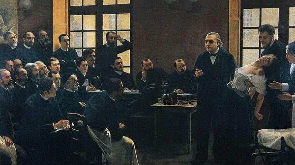 Une leçon clinique à la Salpêtrière - 1887