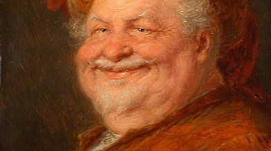 Falstaff, tableau de Eduard von Grützner (1921)