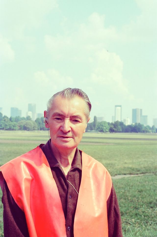 Marcel Storr devant la Défense
