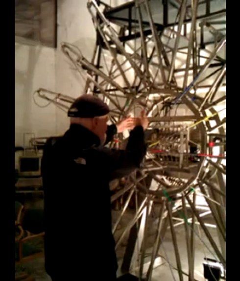 Patrice Moullet dans son atelier