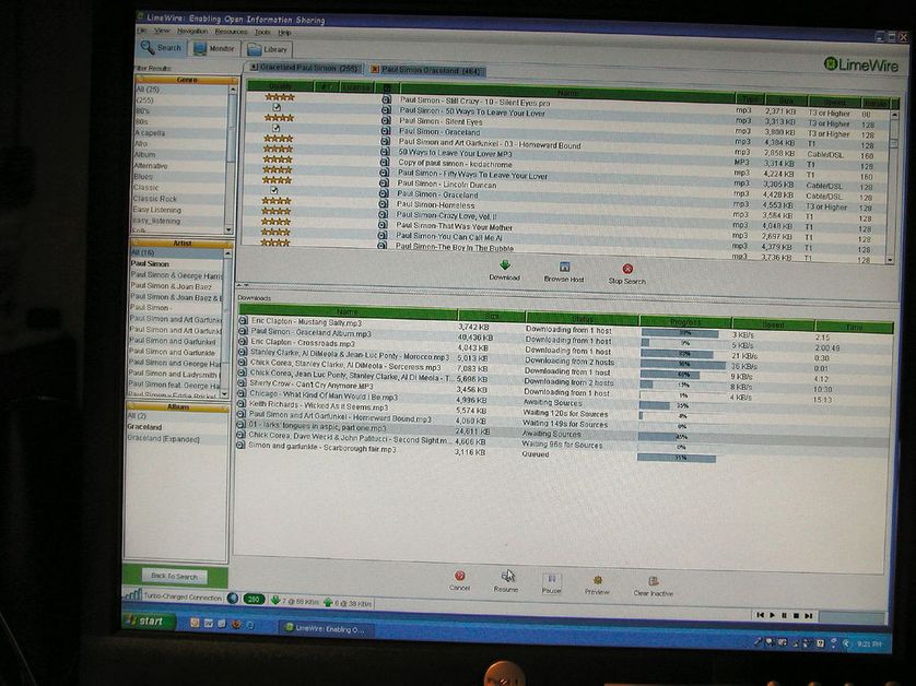 Téléchargement peer-to-peer