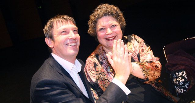 Boris Bérezovski et Brigitte Engerer