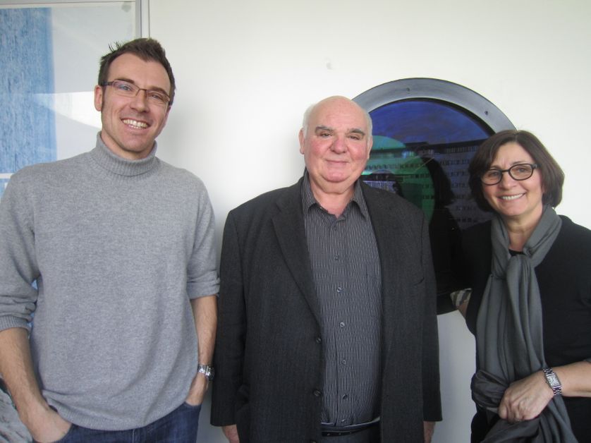Ghyslain BERTHOLON, Michel PASTOUREAU et Catherine GUILLEBAUD.