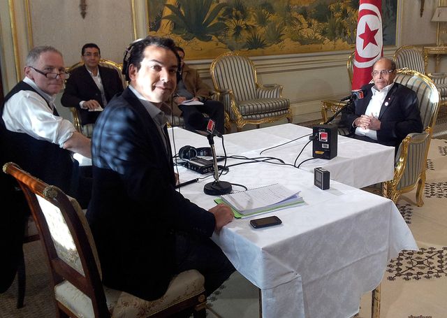 David Guetta, Patrick Cohen et Moncef Marzouki