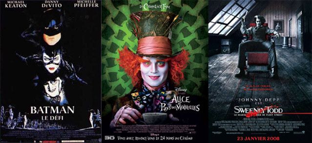 Affiches de films : Batman, le défi - Alice aux pays des merveilles - Sweeney Todd