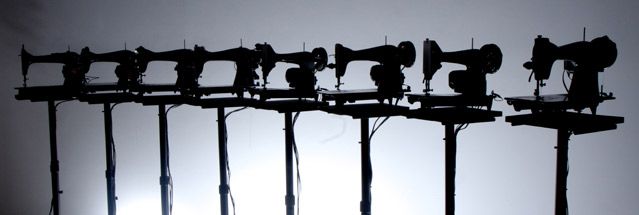 Expo Low tech, Martin Messier Sewing machines orchestra