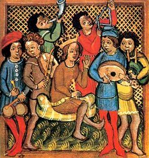 Trobadours. German anonymous., s. XIV. Archiv für Kunst und Geschichte. Berlin.