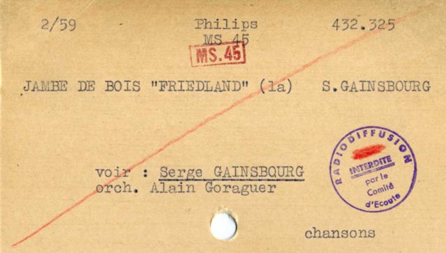 Facsimilé d'un billet du comité d'écoute