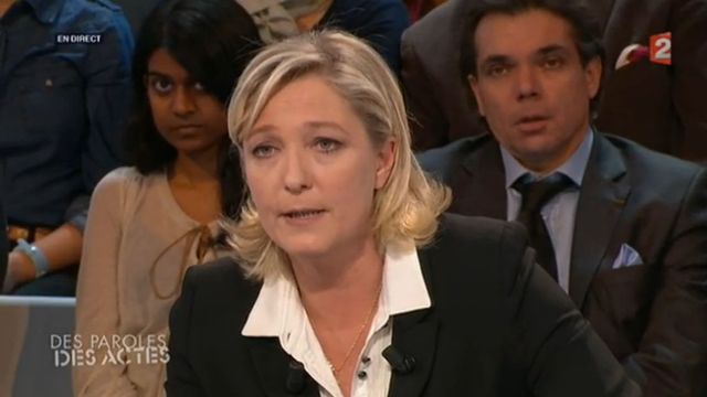 Marine Le Pen sur France 2