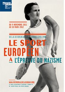 Affiche de l'exposition Le sport européen à l'épreuve du nazisme