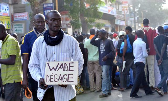 Manifestants anti Wade